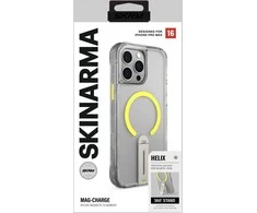 Skinarma Helix for Apple iPhone 16 Pro Max Magnetic Charging 360 Rotating Stand dėklas telefonui skaidrus