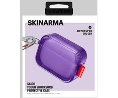 Dėklas Skinarma Saido to AirPods Pro 2 violetinės spalvos