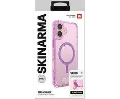 Skinarma dėklas Saido Apple iPhone 16 6.1" Magnetic Charging rožinės spalvos