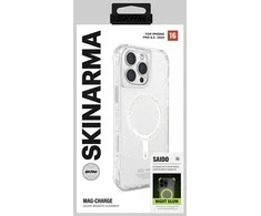 Skinarma dėklas Saido Apple iPhone 16 Pro 6.3" Magnetic Charging žalios spalvos (niteglow)