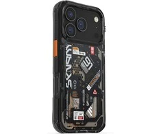 Skinarma Spectra dėklas skirtas Apple iPhone 17 Pro Magnetic Charging juodos spalvos