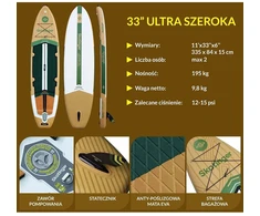 SKT SUP lenta „SKATINGER Peninsula Trojan Horse“ 335x84x15 „Touring“
