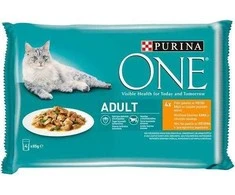 Šlapias kačių maistas One, 0.34 kg, 4 vnt.