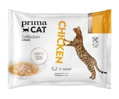 Šlapias kačių maistas Prima, vištiena, 0.04 kg, 4 vnt.