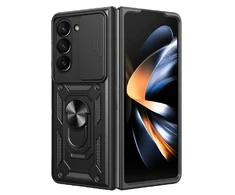 Slide Camera Armor dėklas skirtas Samsung Galaxy Z Fold 7 Juodas