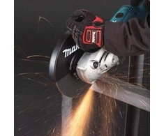 Makita GA9020SF02 Kampinis šlifuoklis, 2200 W, 230 mm, 5,8kg, antivibracinė šoninė rankena, super flanšas