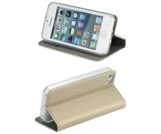 Dėklas Smart Magnet book Samsung Galaxy S23 FE S711aukso spalvos