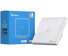 SONOFF T2EU1C-TX išmanus liečiamas wifi šviesos jungiklis 1 mygtuko