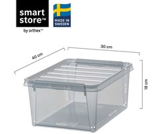 Smartstoretm SMARTSTORE Daiktadėž Colour 14l pilka