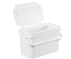 SMARTSTORE Šiukšliadėžė bio atliekų balta 5l