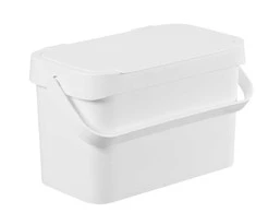 SMARTSTORE Šiukšliadėžė bio atliekų balta 5l