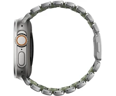 Nomad Stratos Band Natural Titanium Forest Žalias FKM AW 45/46/49mm