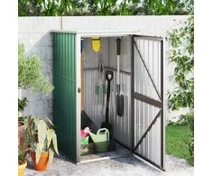 Sodo įrankių pašiūrė, žalia, 88x89x161cm, galvanizuotas plienas