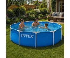 Sodo karkasinis apvalus baseinas 305×76 cm su siurbliu, INTEX 26702ND