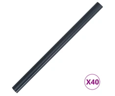 Sodo privatumo ekranai 2 pcs Tamsiai pilka 35 x 0,19 m PVC