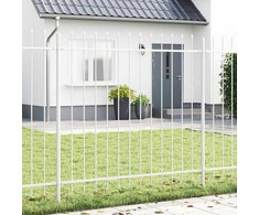Sodo tvora 2 pcs Balta 3,4 x 1,5 m Miltelinis plienas