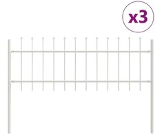 Sodo tvora 3 pcs Balta 5,1 x 0,6 m Miltelinis plienas