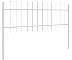 Sodo tvora 4 pcs Balta 6,8 x 0,6 m Miltelinis plienas