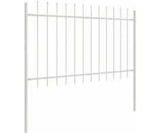 Sodo tvora 4 pcs Balta 6,8 x 0,8 m Miltelinis plienas