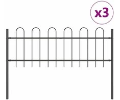 Sodo tvora BOXTEL 3 pcs 5,1 x 0,6 m Miltelinis plienas Pilka