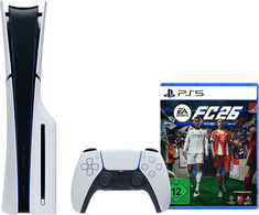 Sony PlayStation 5 Slim + EA Sports FC 26 Bundle 1 TB Wi-Fi Juodas, Baltas