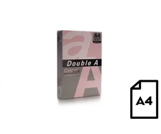Spalvotas popierius Double A, 80g, A4, 500 lapų, Rožinė