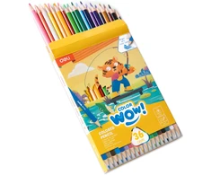 Spalvoti pieštukai DELI ColorWow tribriauniai, 36 spalvų
