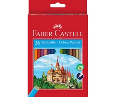 Spalvoti pieštukai Faber-Castell Castle, 36 spalvos