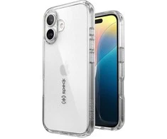 Speck „Gemshell“ dėklas, skirtas „iPhone 16“, permatomas