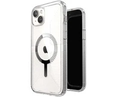 Speck Gemshell Grip + MagSafe - dėklas skirtas Apple iPhone 15 Plus / Apple iPhone 14 Plus Clear / Chrome Finish