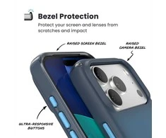 Speck Presidio Lux MagSafe - dėklas skirtas Apple iPhone 17 Pro Deep Sea Fade / Juodas / Spell Mėlyna