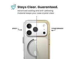 Speck Presidio Perfect Clear MagSafe - dėklas Apple iPhone 17 Pro Clear / Sidabrinis