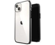 Speck Presidio Perfect-Clear su Impact Geometry - dėklas skirtas Apple iPhone 15 Plus / 14 Plus su MICROBAN coating Clear / Juodas