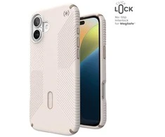 Dėklas Speck Presidio2 Grip ClickLock &amp; MagSafe do iPhone 16 Plus smėlio spalva