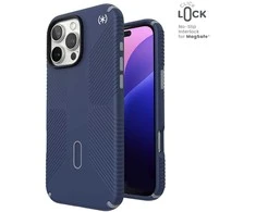 Dėklas Speck Presidio2 Grip ClickLock &amp; MagSafe do iPhone 16 Pro Max mėlyna