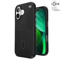 Speck Presidio2 Grip ClickLock &amp; MagSafe - dėklas Apple iPhone 17 Juodas / Slate Pilkas / Baltas