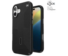 Dėklas Speck Presidio2 Grip ClickLock &amp; MagSafe do iPhone 16 Plus juoda