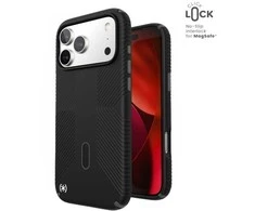 Speck Presidio2 Grip ClickLock &amp; MagSafe - dėklas Apple iPhone 17 Pro Max Juodas / Slate Pilkas / Baltas