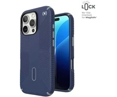Dėklas Speck Presidio2 Grip ClickLock &amp; MagSafe do iPhone 16 Pro tamsiai mėlyna