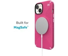 Speck Presidio2 Grip + MagSafe - dėklas skirtas Apple iPhone 14 Plus su MICROBAN coating Digitalpink / Blossompink / Baltas