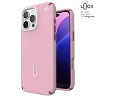 Speck Presidio2 Pro ClickLock &amp; MagSafe - dėklas skirtas Apple iPhone 16 Pro Max Wednesday Rožinė / Boysenberry Violetinė / Baltas