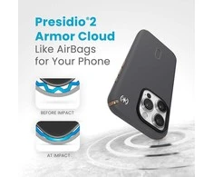 Dėklas Speck Presidio2 Pro ClickLock &amp; MagSafe do iPhone 15 Pro pilka