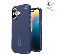 Dėklas Speck Presidio2 Pro ClickLock &amp; MagSafe do iPhone 16 tamsiai mėlyna