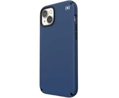 Speck Presidio2 Pro - dėklas skirtas Apple iPhone 15 Plus / 14 Plus su MICROBAN coating Coastal Mėlyna / Juodas / Baltas