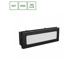 Spectrum Įmontuojamas lauko šviestuvas LED 6W CCT 850lm IP54 juodas