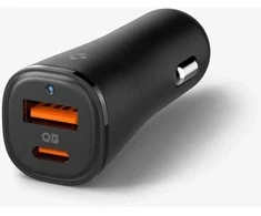 Spigen ArcStation Essential EV482 48W automobilinis įkroviklis – juodos spalvos