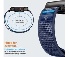 Spigen Athlex Air 2 aktyvus dirželis, tamsiai mėlynas - Apple Watch 49mm/46mm/45mm/44mm