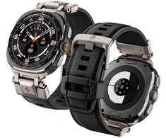 SPIGEN DURAPRO ARMOR DIRŽELIS SAMSUNG GALAXY WATCH ULTRA 1 / 2 2024-2026 (47 MM) Juodas