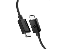 Spigen EB6020CC 60W Cable + USB-C / USB-C Cable 200 cm - Juodas