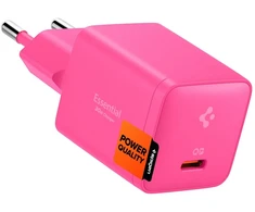 Spigen EE301EU-GAN ESSENTIAL 1 PRIEVADO TINKLO ĮKROVIKLIS 30W ROŽINIS